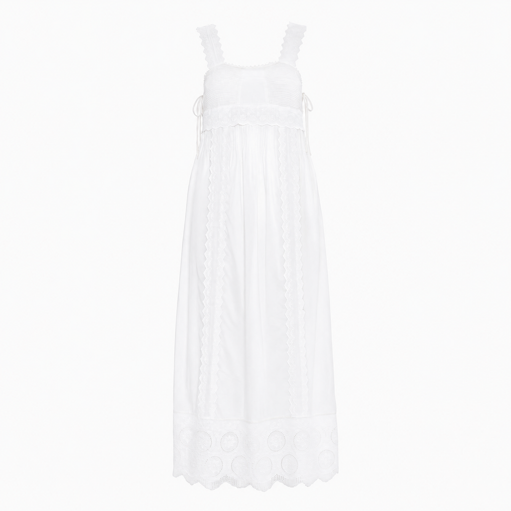The Lux Nightgown - Pure White
