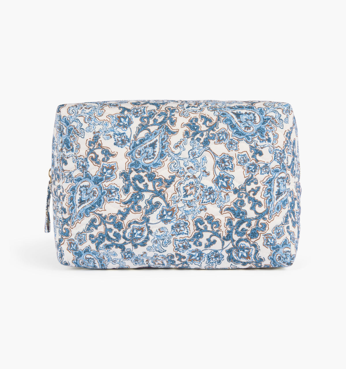The Quilted Cosmetic Bag -  Chedworth Paisley Blue