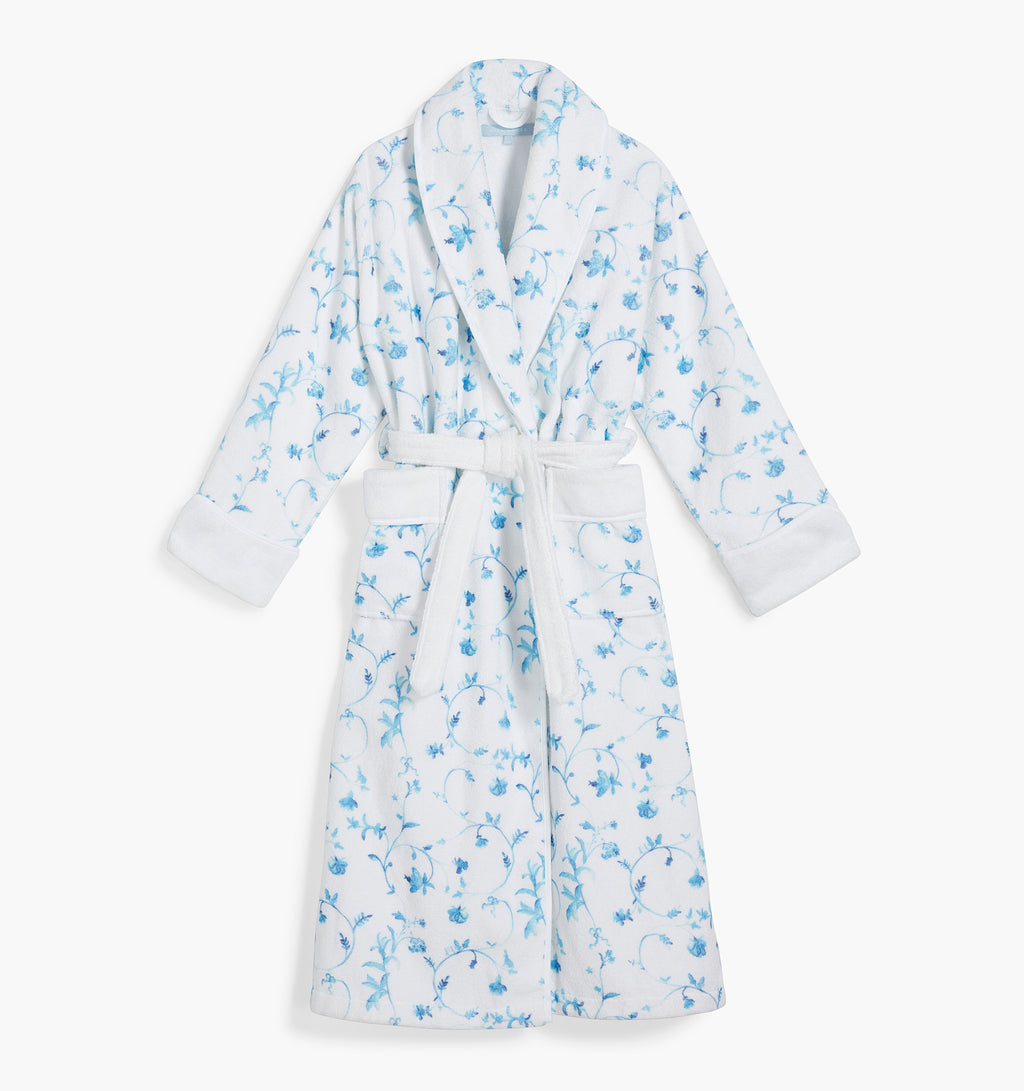 The Hotel Robe - Blue Botanical