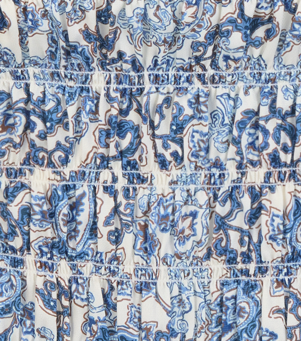 The Phoebe Nap Top -  Chedworth Paisley Blue