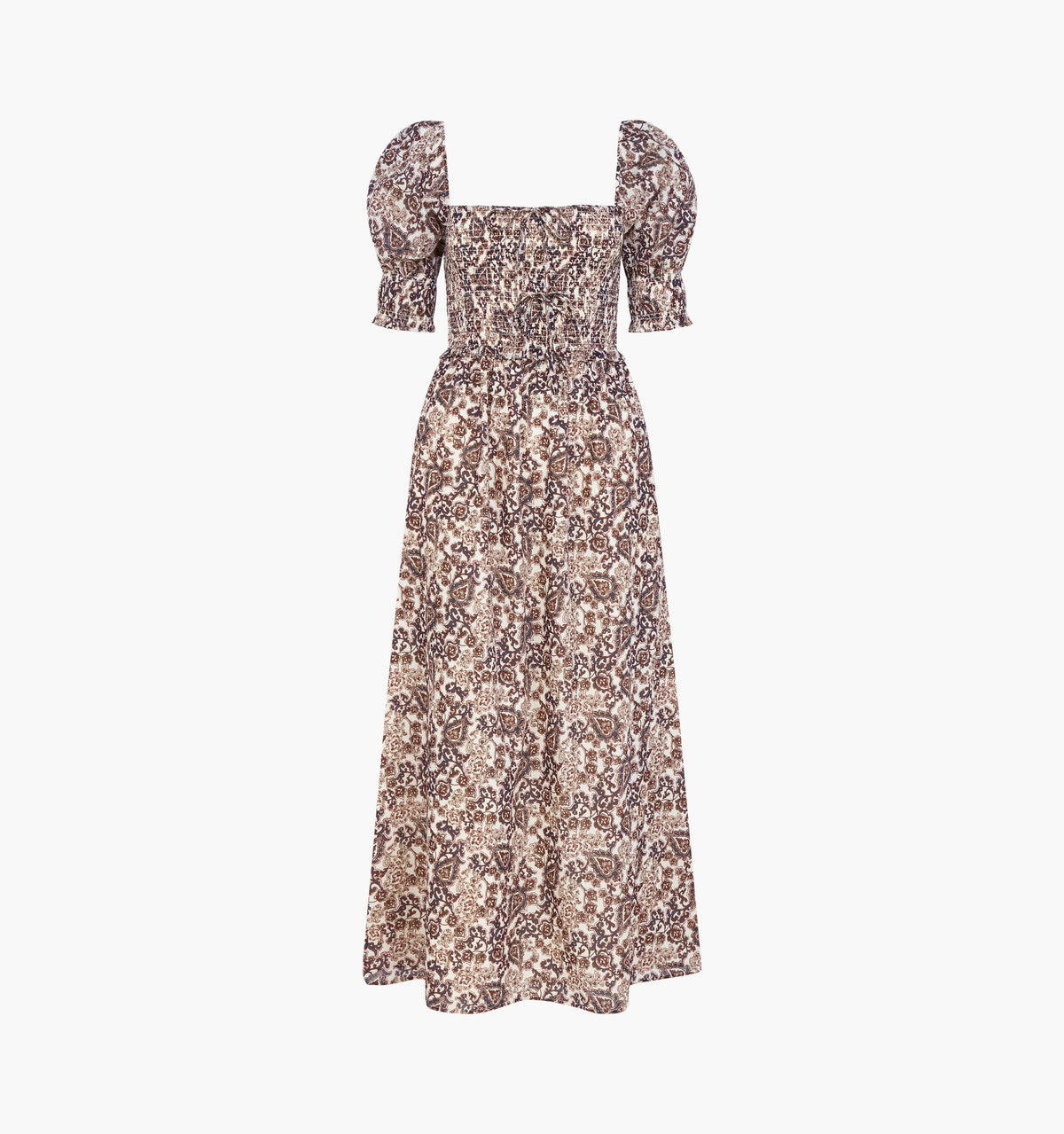The Malene Nap Dress -  Chedworth Paisley Brown