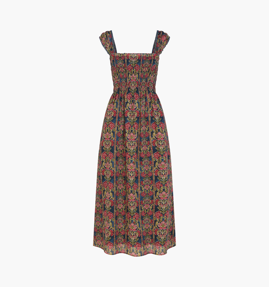 The Harper Nap Dress -  Stowell Medallion Stripe