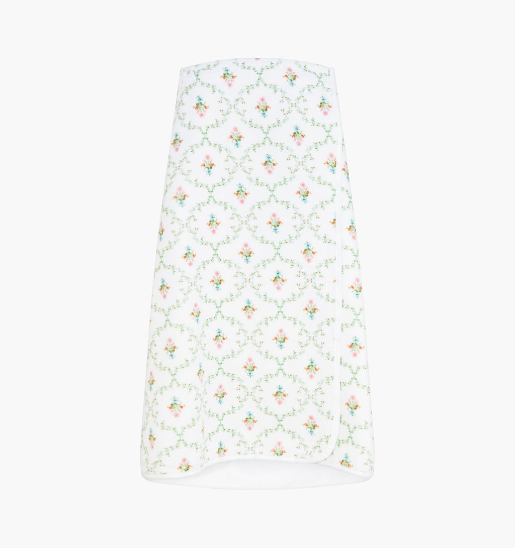 The Towel Wrap - Pastel Trellis