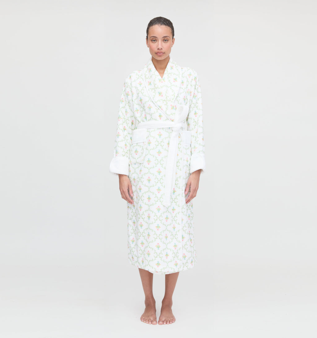 The Hotel Robe - Pastel Trellis