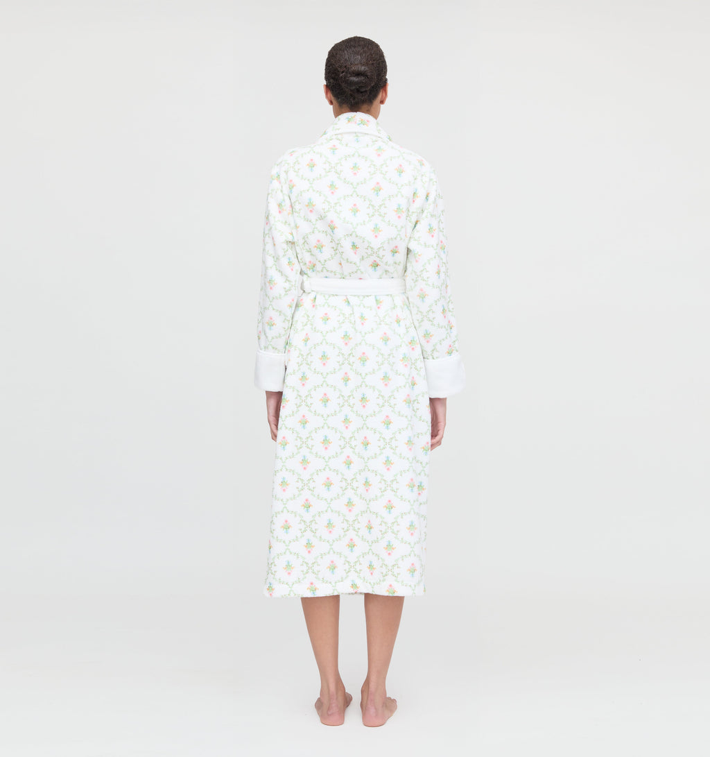 The Hotel Robe - Pastel Trellis
