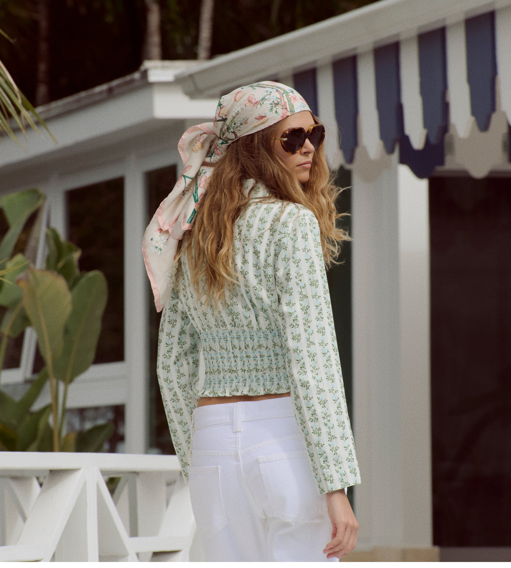 The Hunter Jacket - Brocade Vine Stripe
