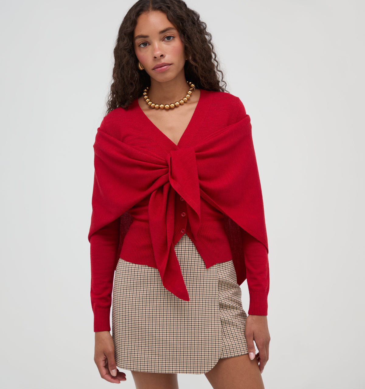 The Melody Skirt - Hertford Houndstooth