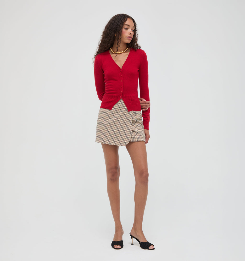 The Melody Skirt - Hertford Houndstooth