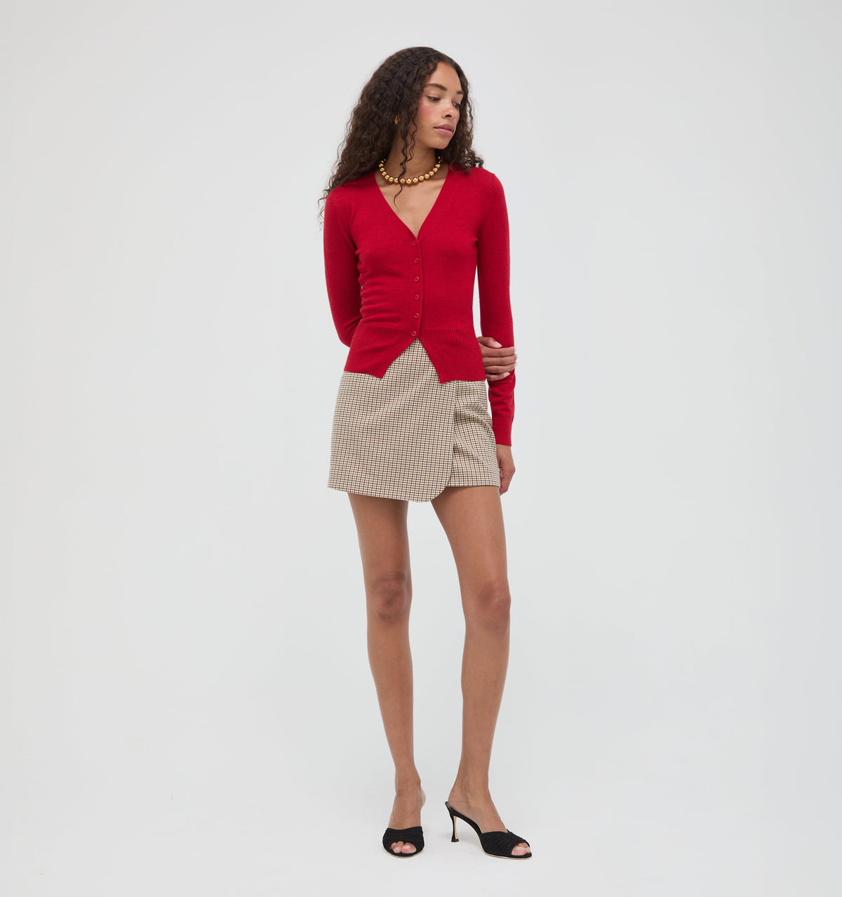 The Melody Skirt - Hertford Houndstooth