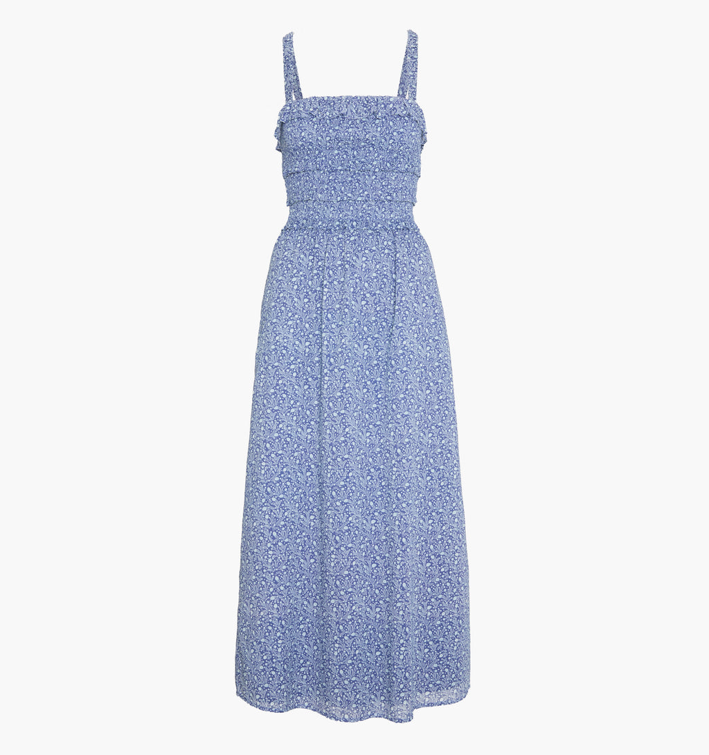 The Analiese Nap Dress - Cornflower Ditsy Thistle