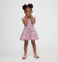 The Tiny Ellie Nap Dress - Diamond Cherries Cherry Red
