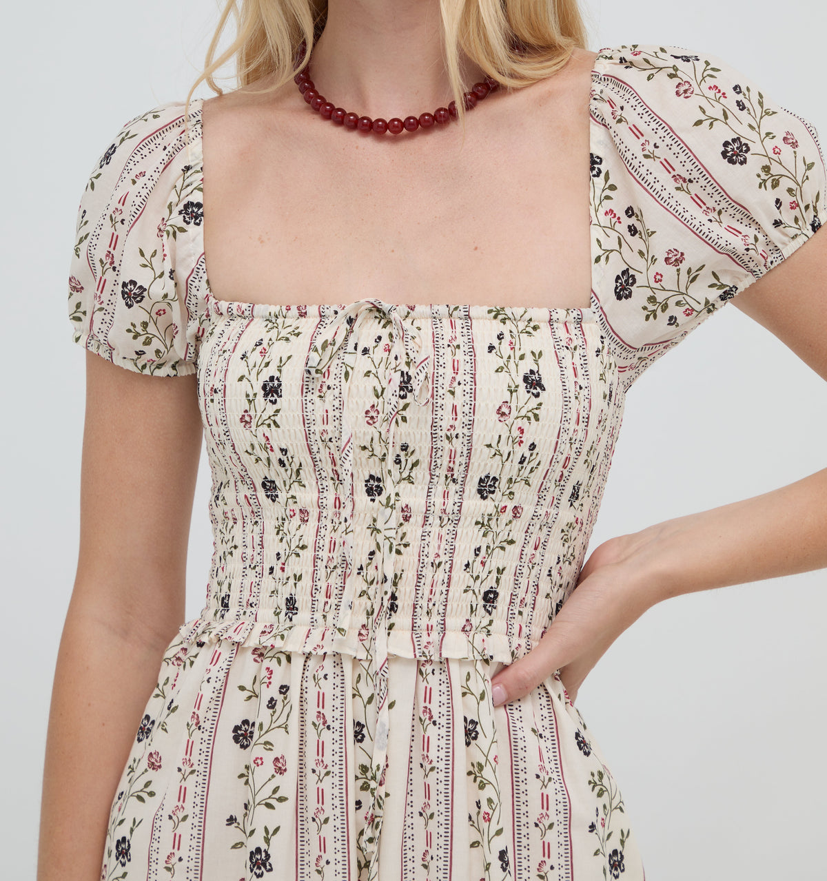 The Aster Nap Dress -  Kelmscott Ribbon Stripe
