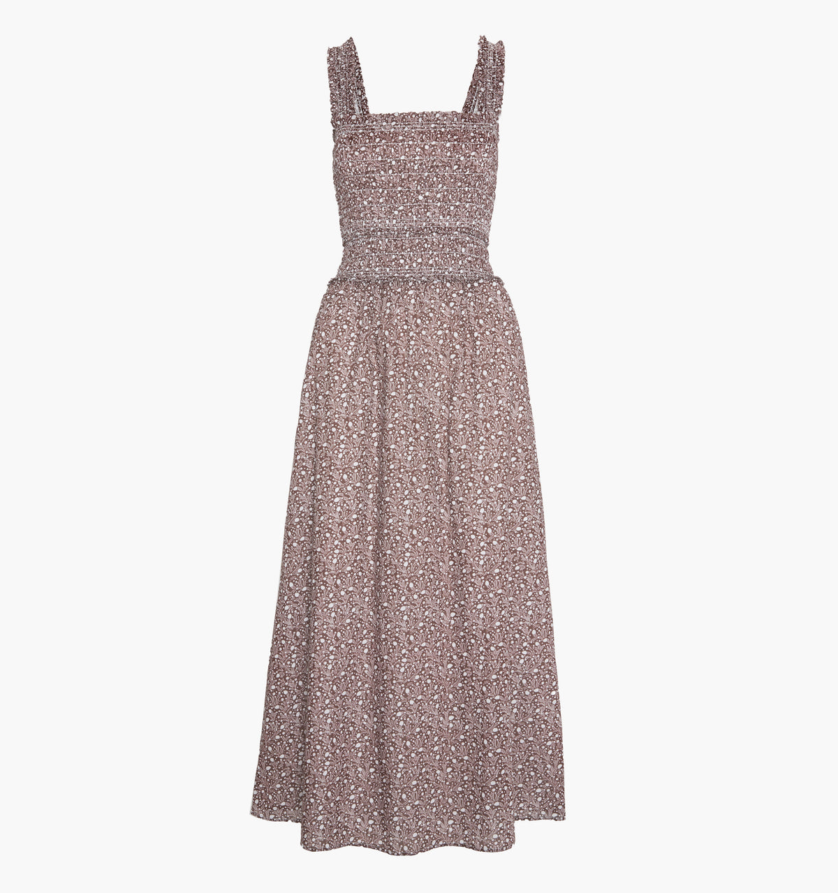 The Azalea Maxi Nap Dress - Chocolate Ditsy Thistle