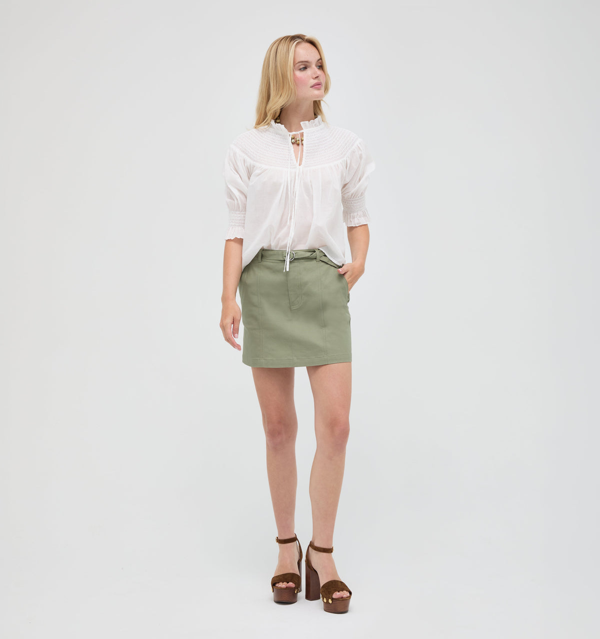 The Carley Skirt -  English Sage
