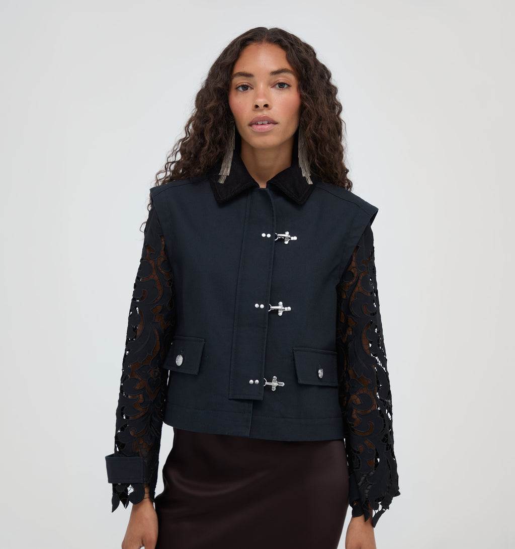 The Clarisse Jacket -  Black
