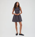 The Cosima Mini Nap Dress -  Wilshire Plaid Chocolate/Navy