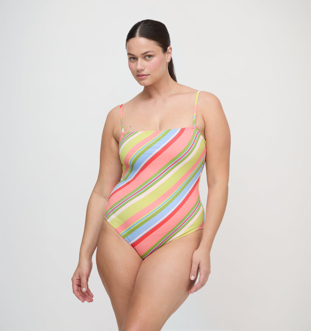 The Giana One Piece - Sherbet Stripe