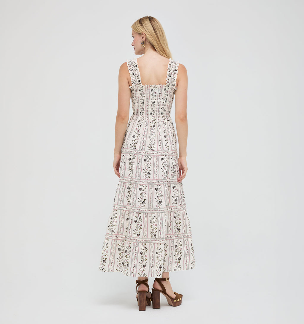The Goldie Nap Dress -  Kelmscott Ribbon Stripe