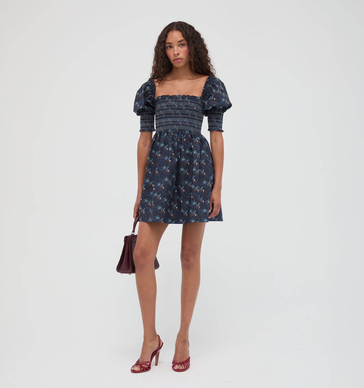 The Lila Nap Dress -  Clydesdale Canter Navy