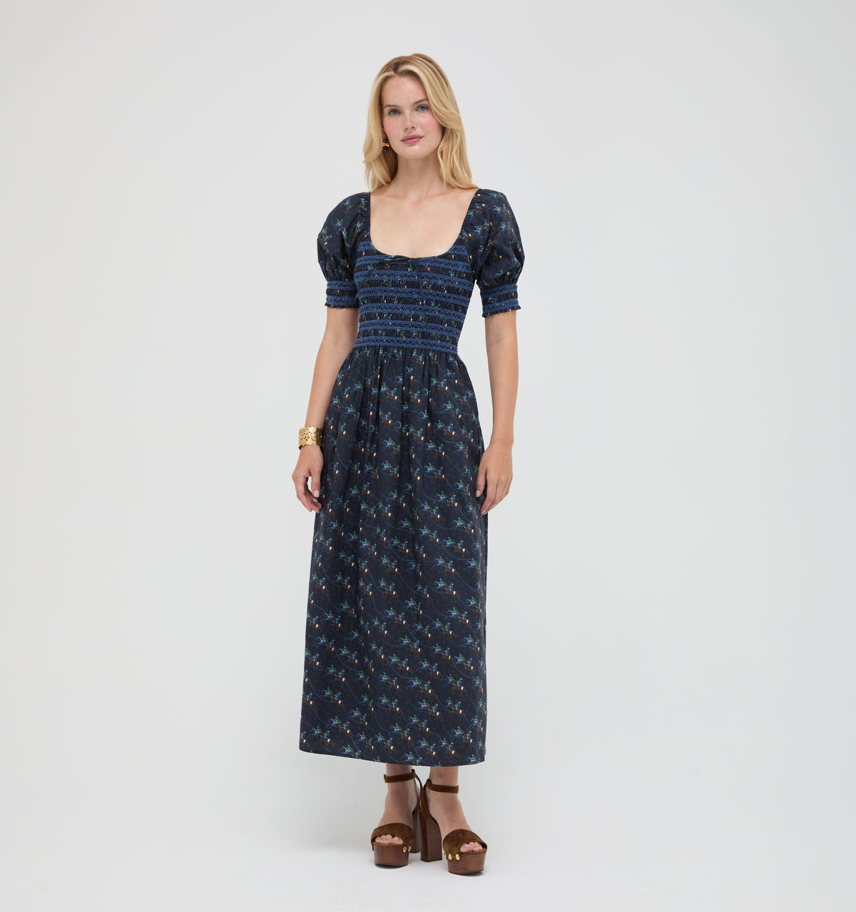 The Madeline Nap Dress -  Clydesdale Canter Navy