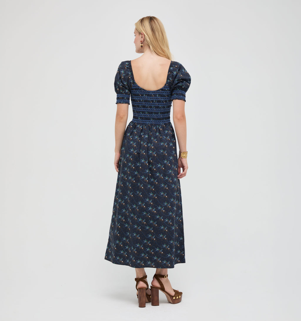 The Madeline Nap Dress -  Clydesdale Canter Navy