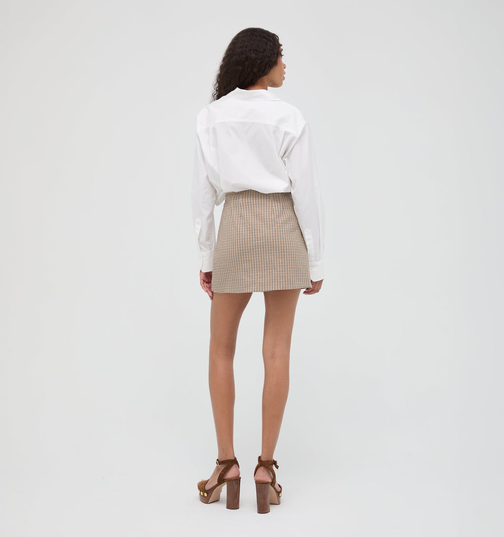 The Melody Skirt - Hertford Houndstooth