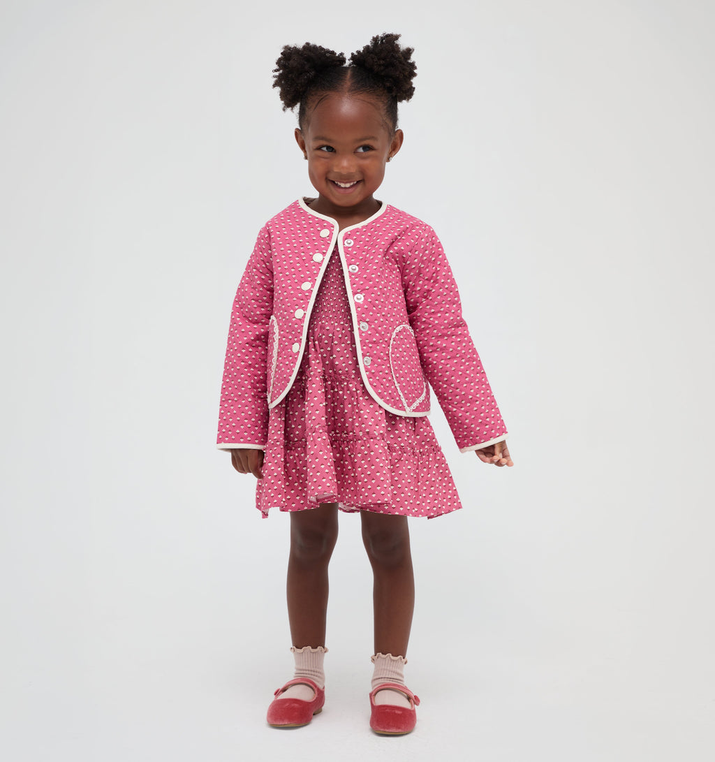The Tiny McNally Jacket - Poppy Half Drop Rose