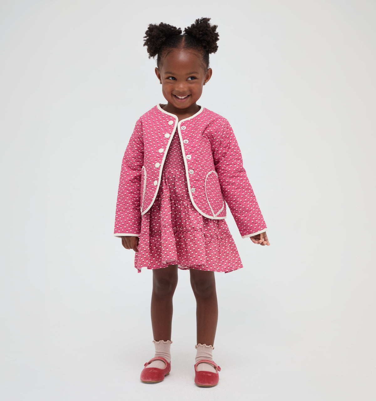 The Tiny McNally Jacket - Poppy Half Drop Rose