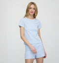 The Nina Pajama Set - Blue/White Stripe