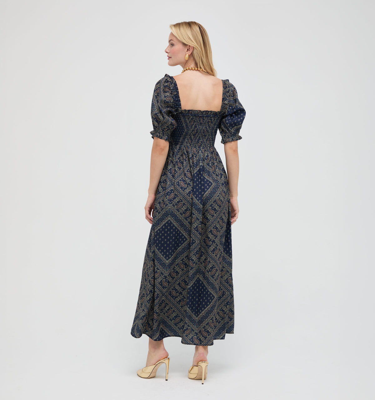The Scarlett Nap Dress - Carnaby Scarf Navy