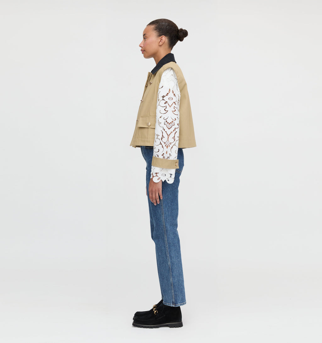 The Clarisse Jacket - Khaki Canvas