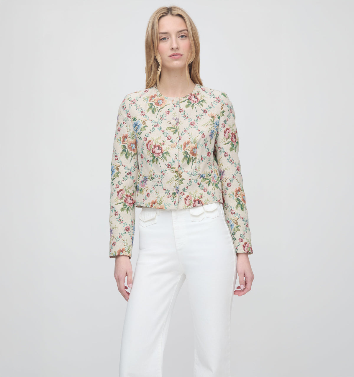 The Virginia Jacket - Tapestry Trellis Brocade
