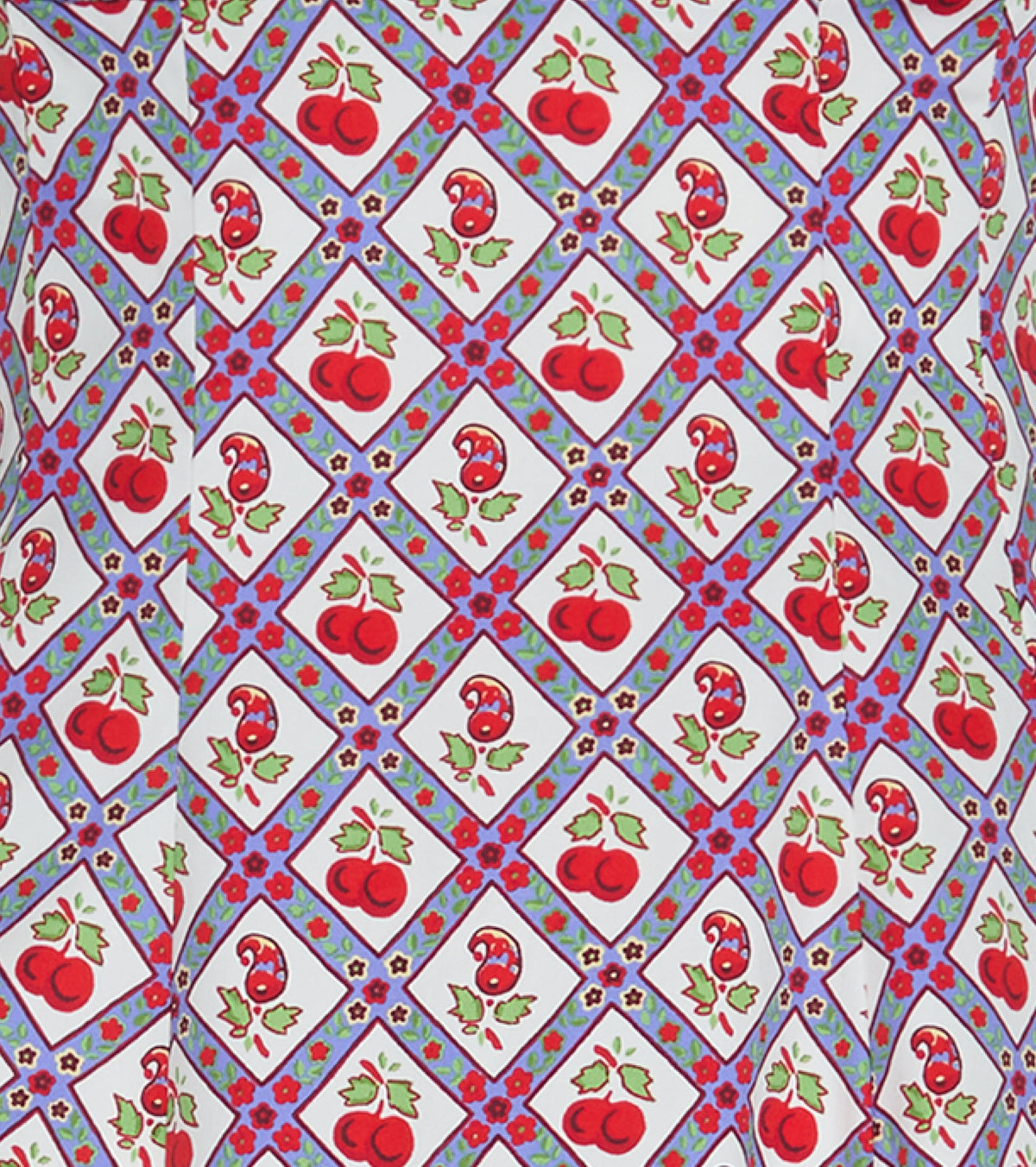 The Tiny Ellie Nap Dress - Diamond Cherries Cherry Red
