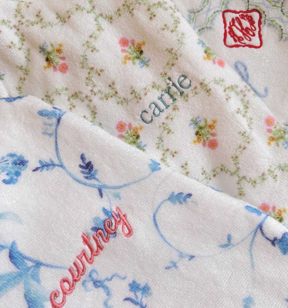 The Hotel Robe - Blue Botanical