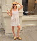 The Lux Mini Nightgown - White Washed Voile
